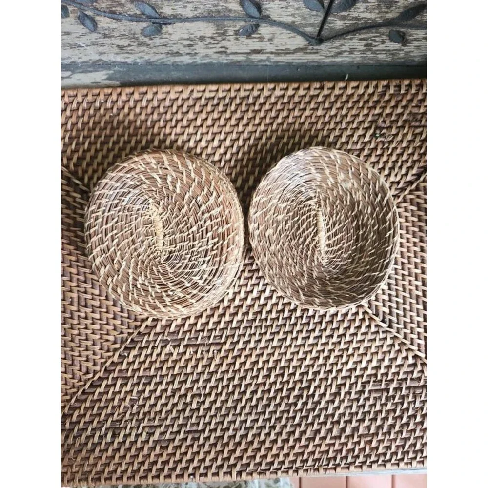 Handwoven basket with lid  Finely Handwoven Small Trinkets, Jewelry, Doodads, 6